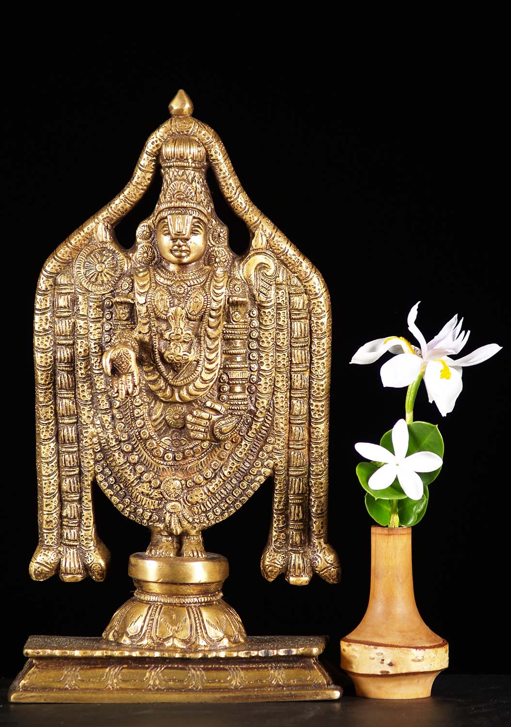 SOLD Brass Lord Venkateswara, Balaji Statue 11