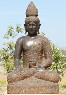 White Marble Reclining Buddha Statue 31