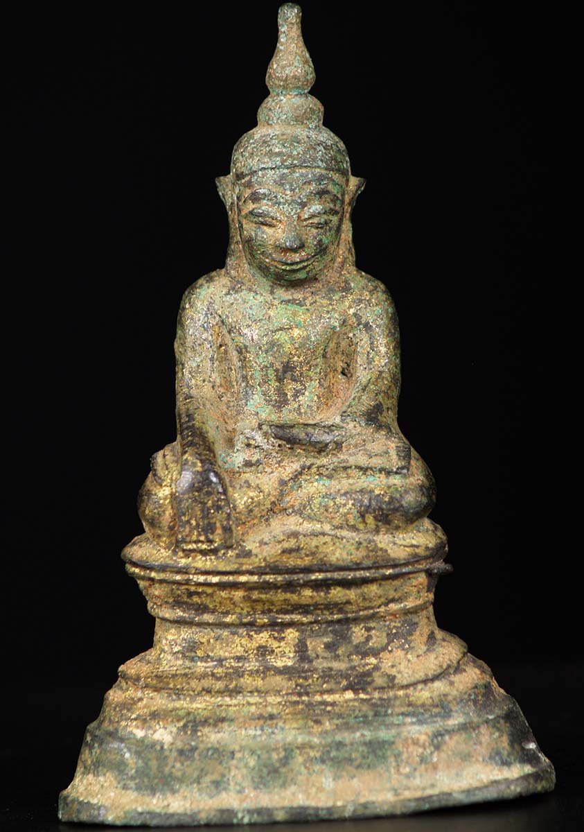 18th Century Burmese Buddha Statue 5"