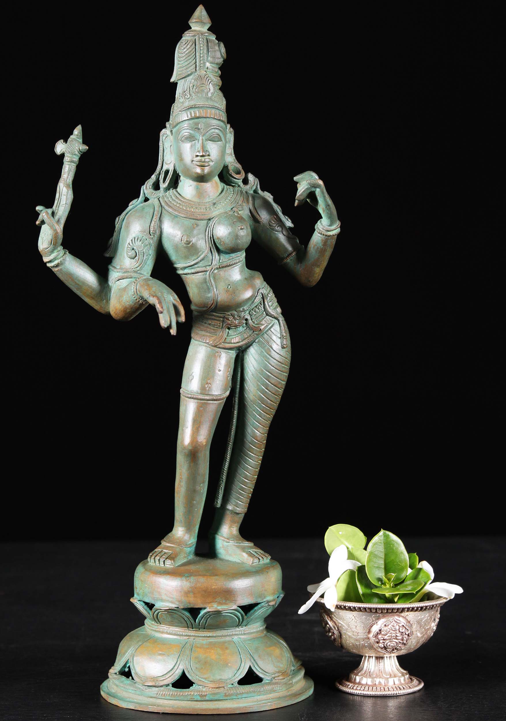 Bronze Classic Shiva as Andhanari Statue 14"