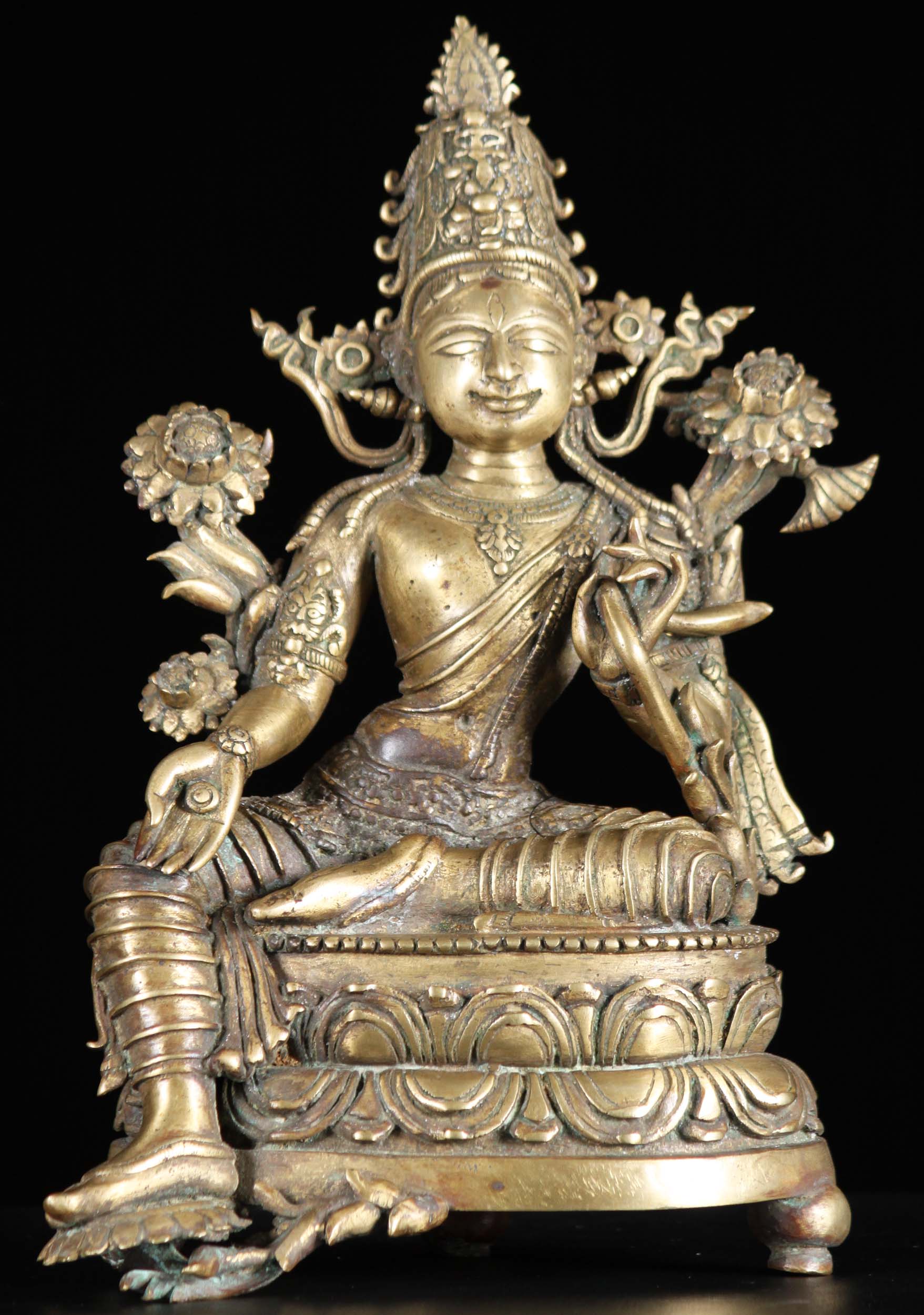 Bronze Bodhisattva Lokanatha Statue 12"