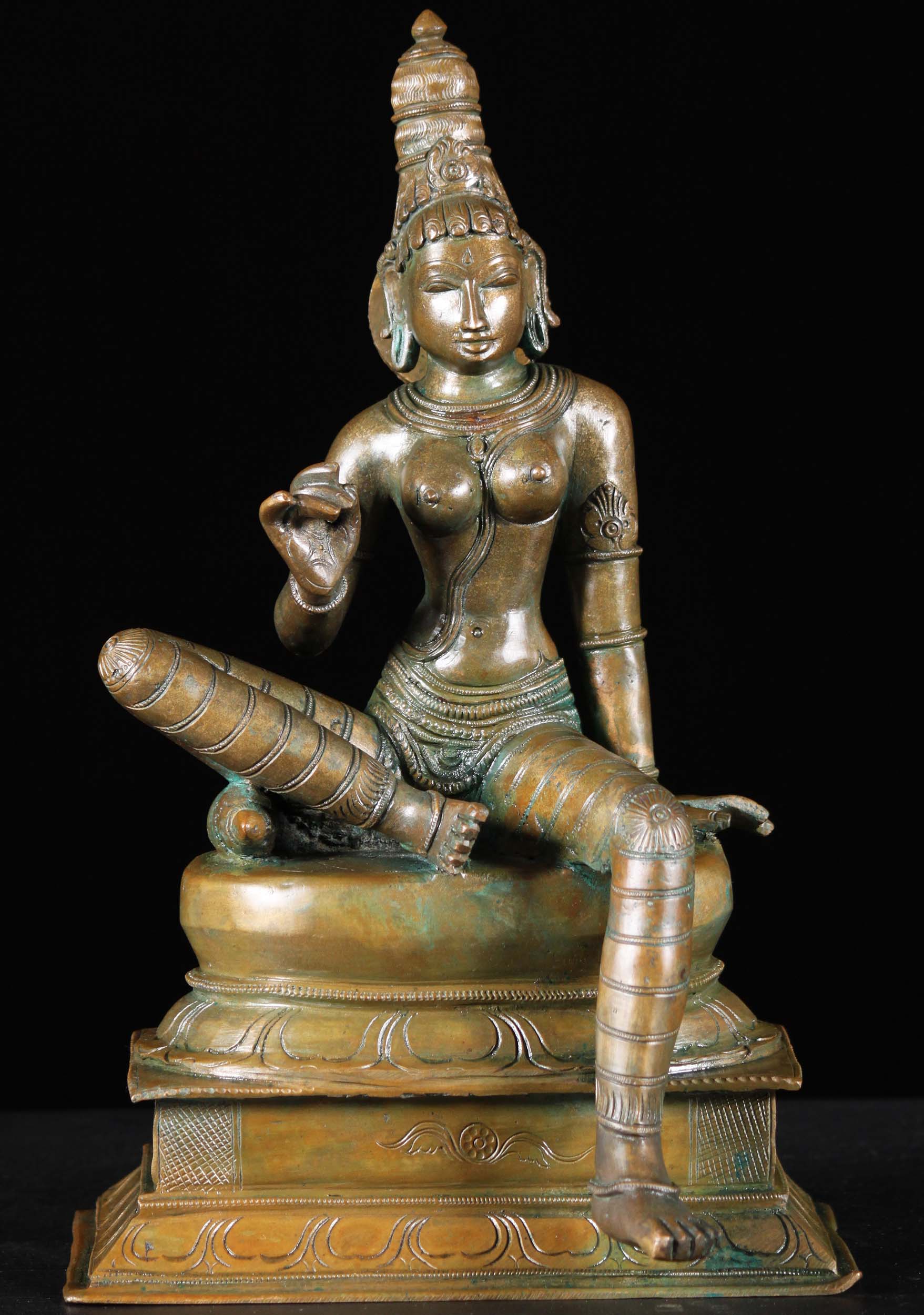 Sold Bronze Parvati As Bogshakti Statue 12 91b89 Hindu Gods 4741