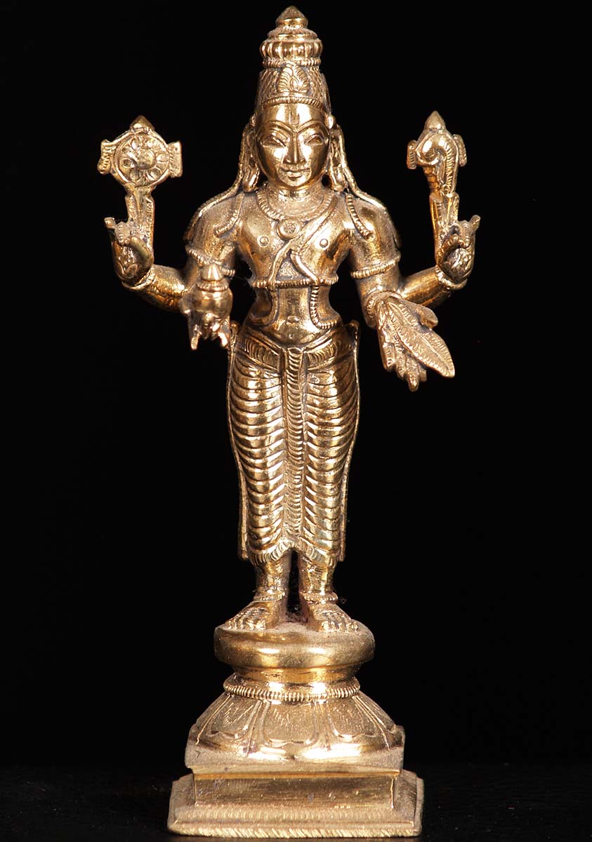 SOLD Bronze Dhanvanatri Statue 6