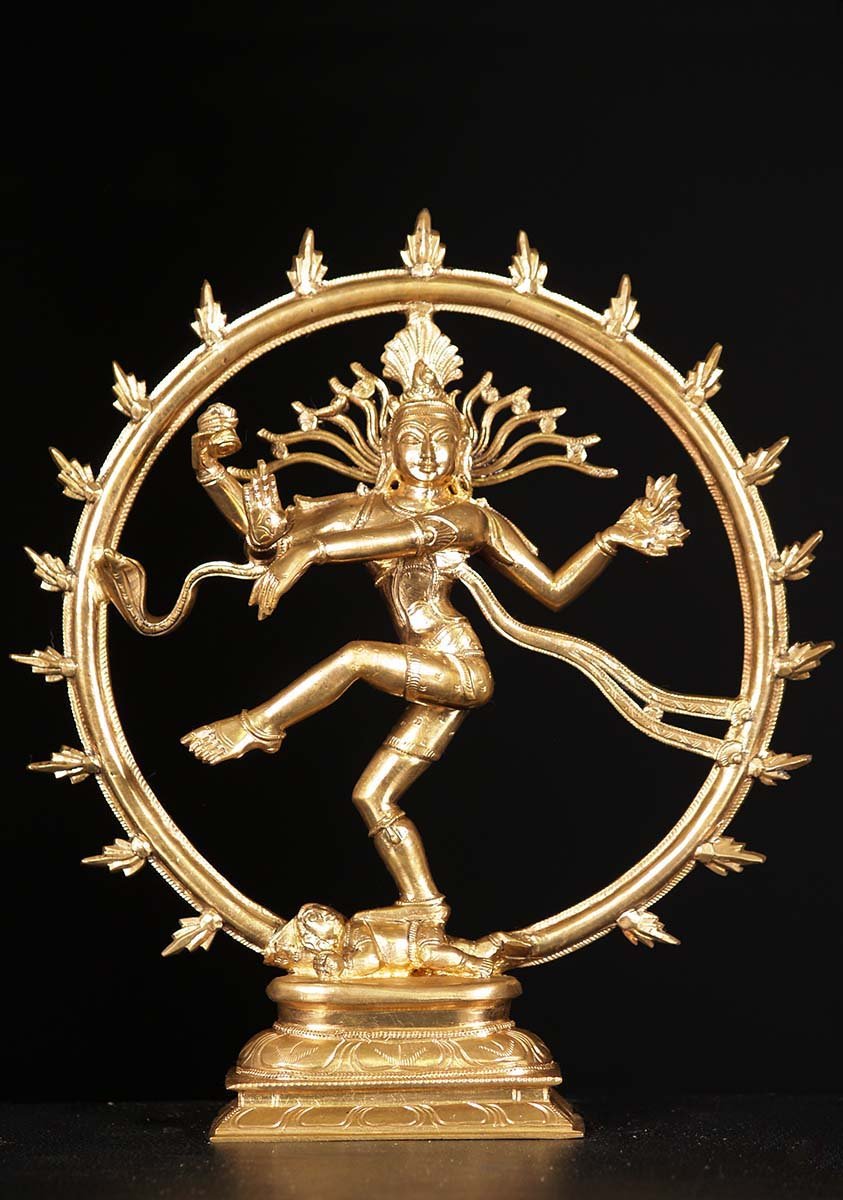 Bronze Nataraja Golden 13"