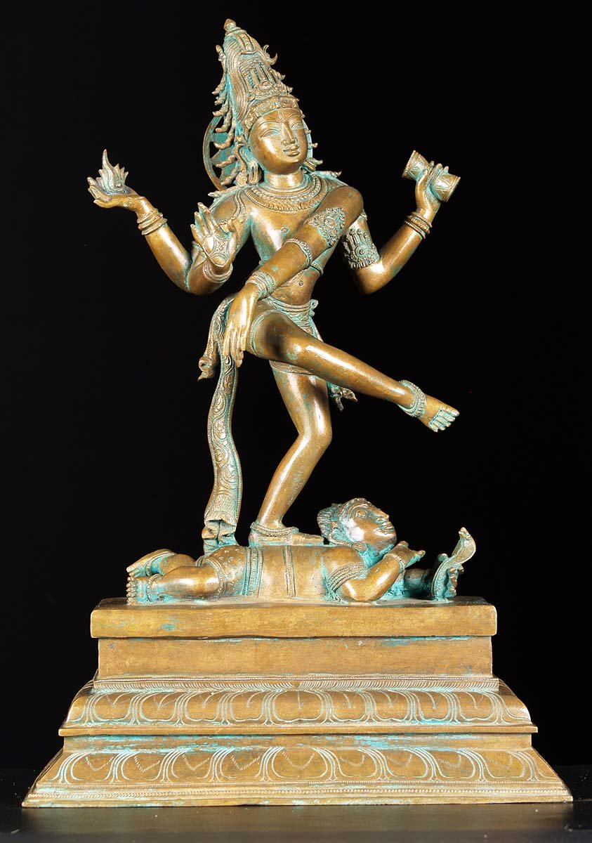 Bronze Kalmari Tandava Statue 20.5"