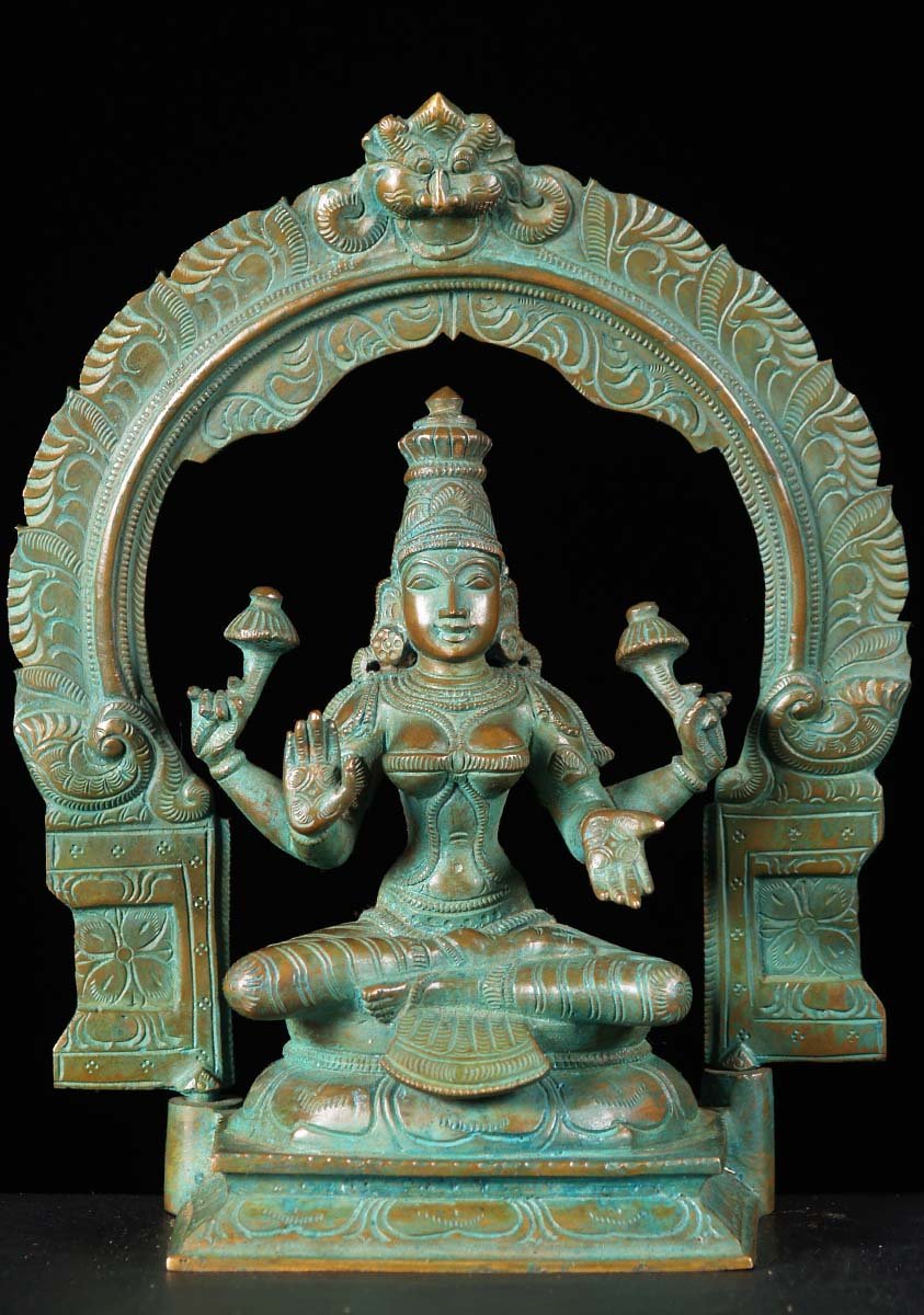 Bronze Lakshmi With Arch 11"