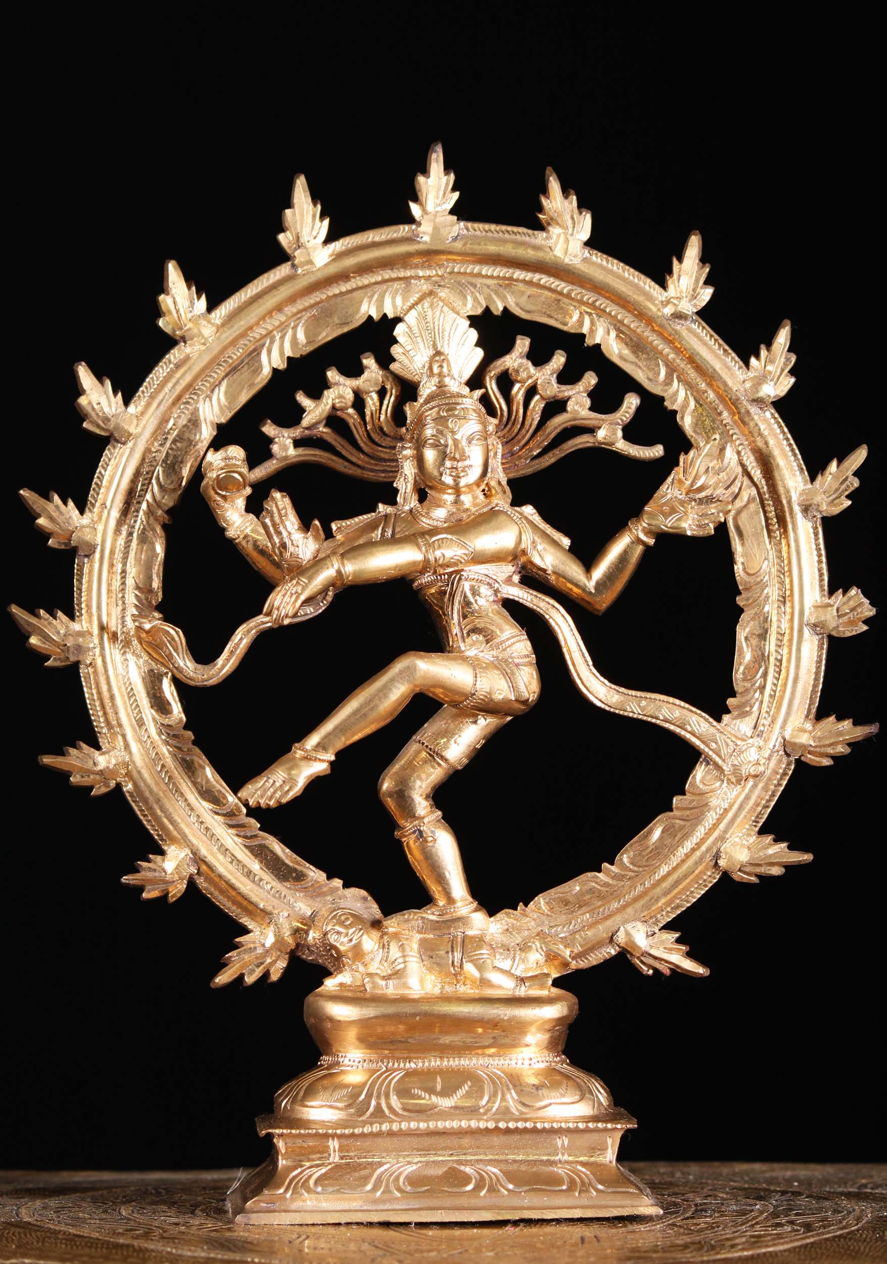 Bronze Dancing Shiva as Nataraja Statue 10"