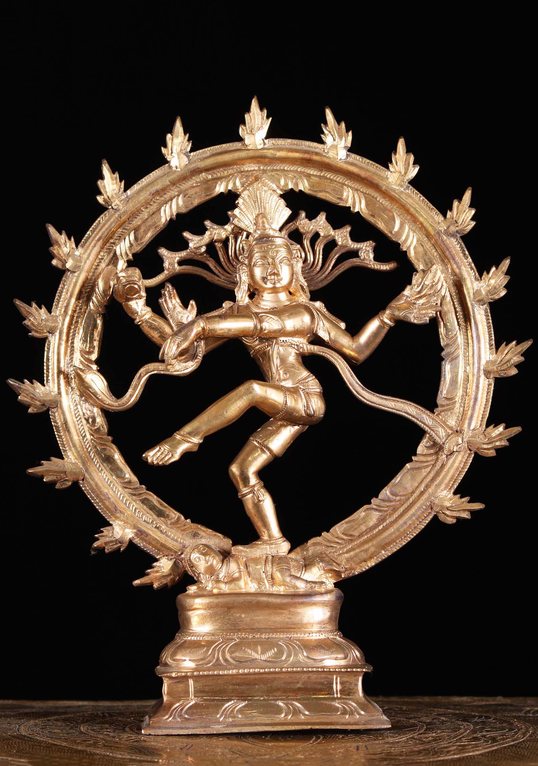 Bronze Lord of Dance Nataraja Statue 10"