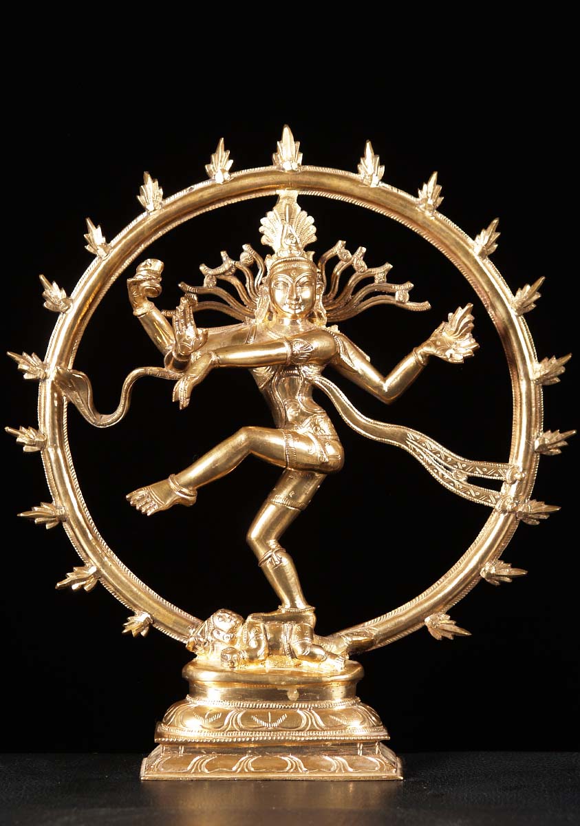 Bronze Nataraja Golden 13