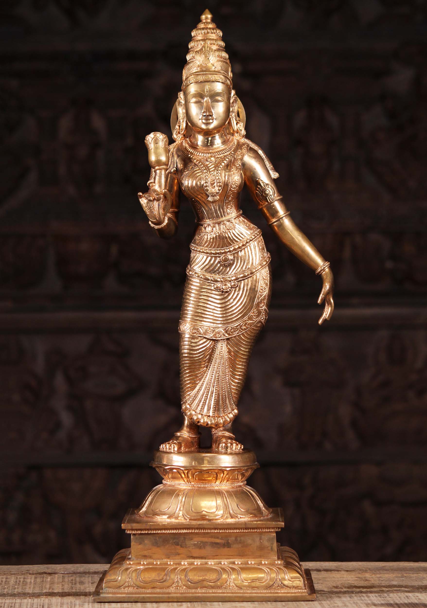 Sold Bronze Panchaloha Temple Parvati Murti 25 107b18z Hindu Gods And Buddha Statues