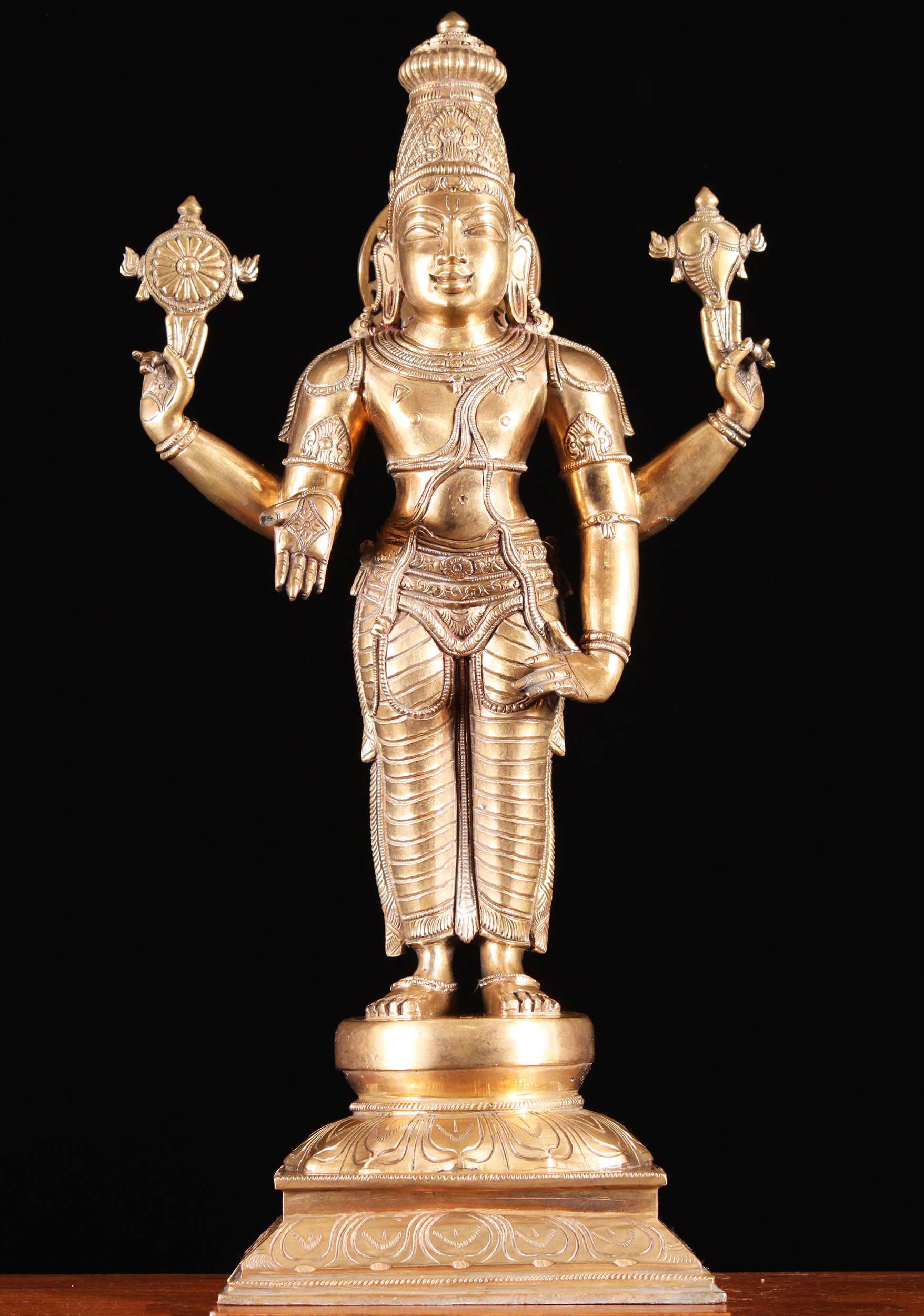 Bronze Vishnu Tirupati Balaji Statue 23