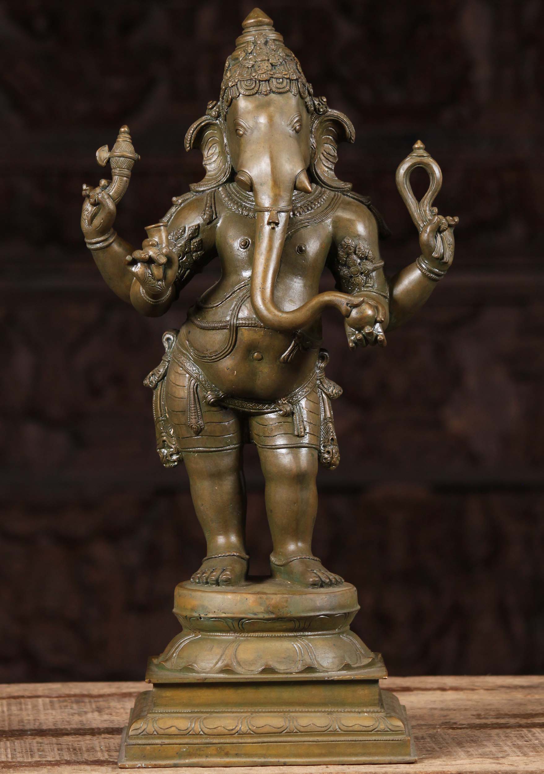 Bronze statue of Vinayagar