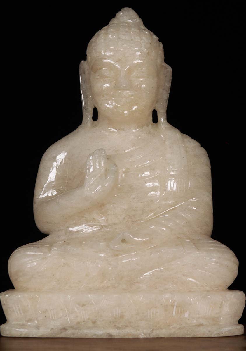 Small Crystal Buddha Statue 8"