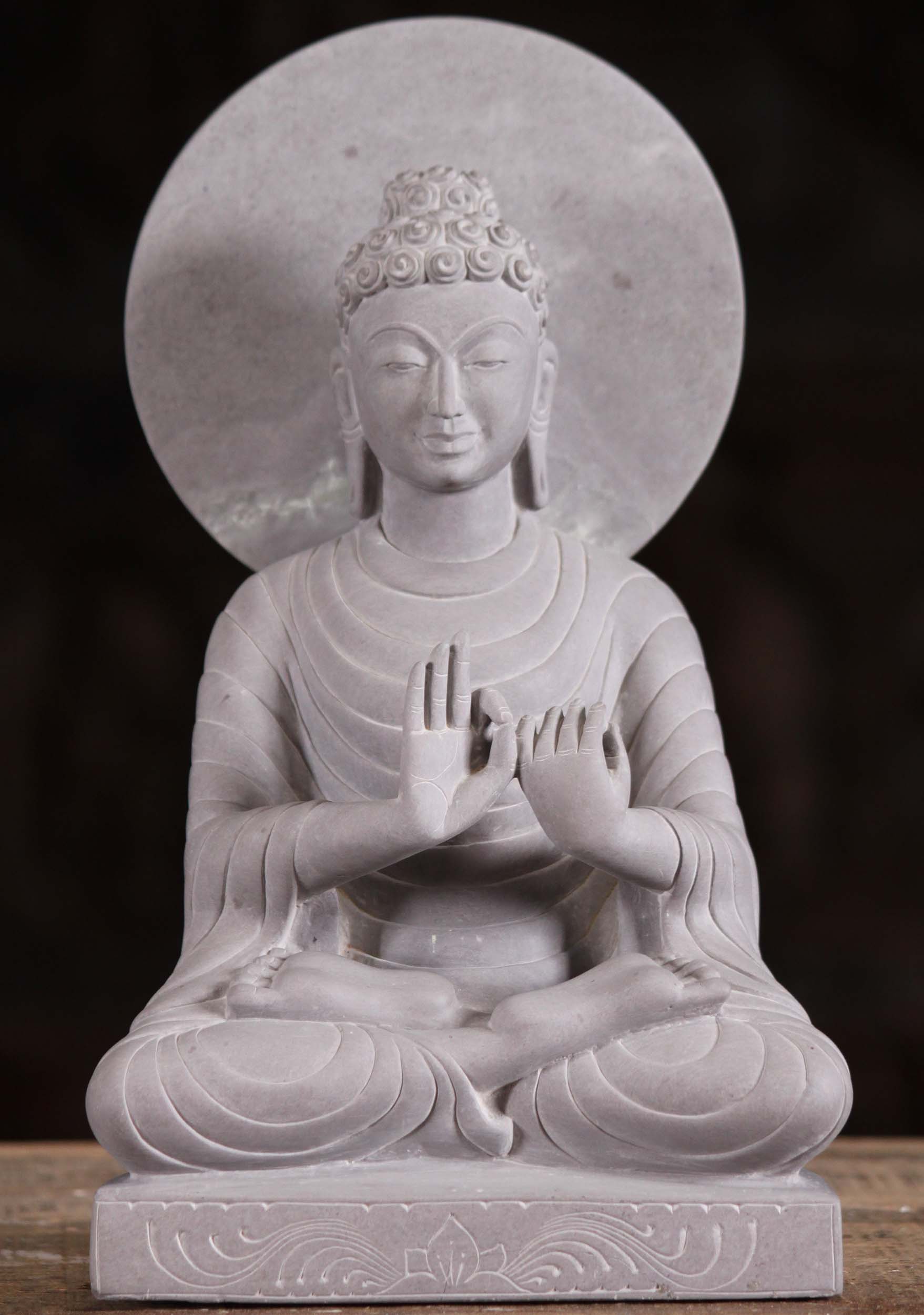 Statua Buddha Namaskara mudra H 160 cm in resina CE-573