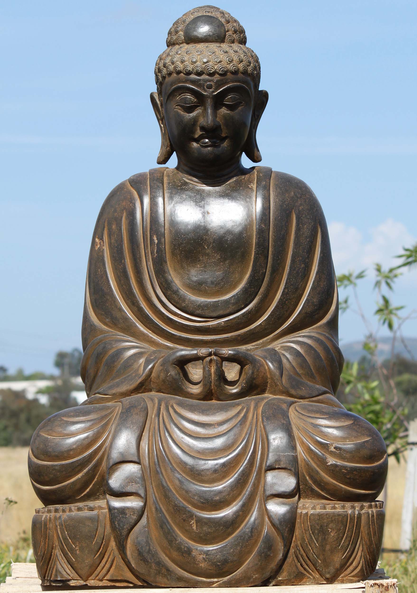 Meditative Buddha Of The Grand Temple Garden Statue - vrogue.co