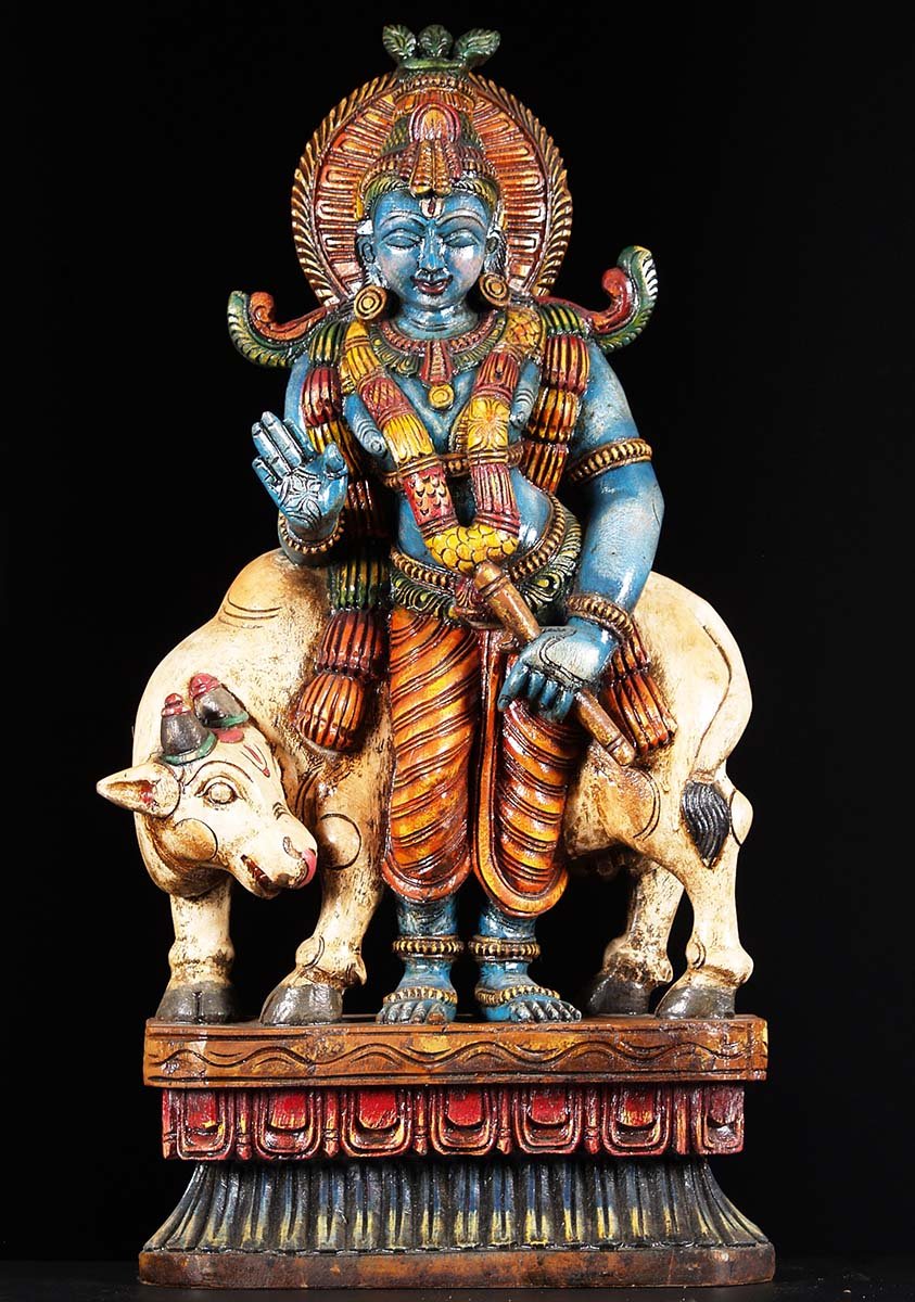 lord krishna idol with pallaki