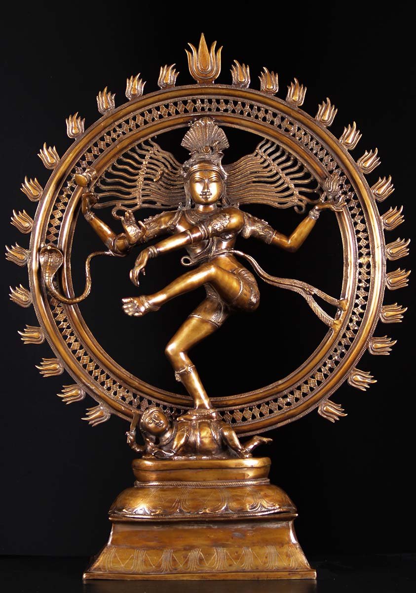 SOLD Brass Graceful Dancing Nataraja Statue 41