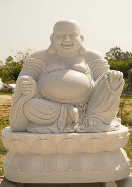 SOLD Large Fat & Happy Buddha Statue 72