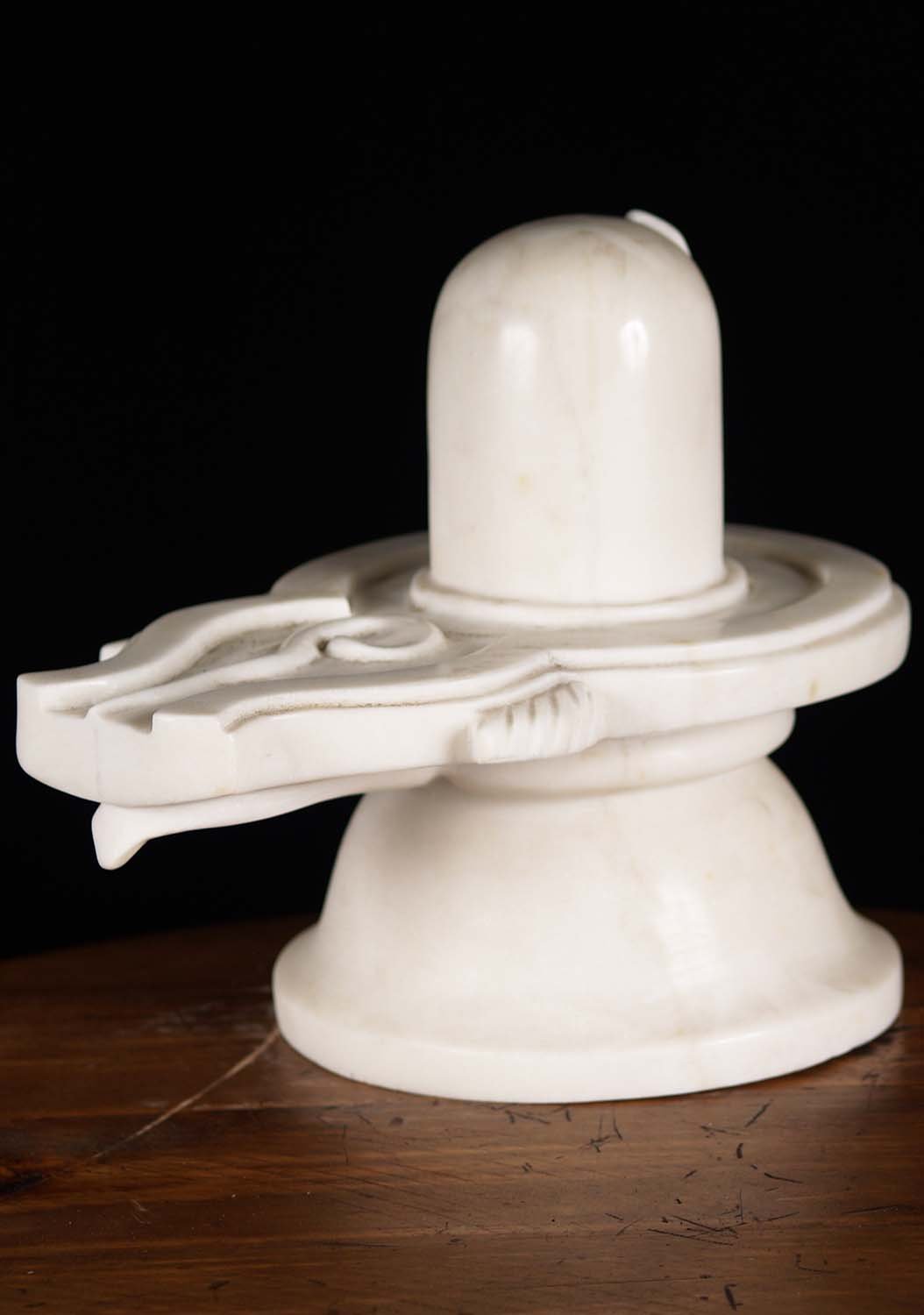 White Marble Shiva Lingam 12"