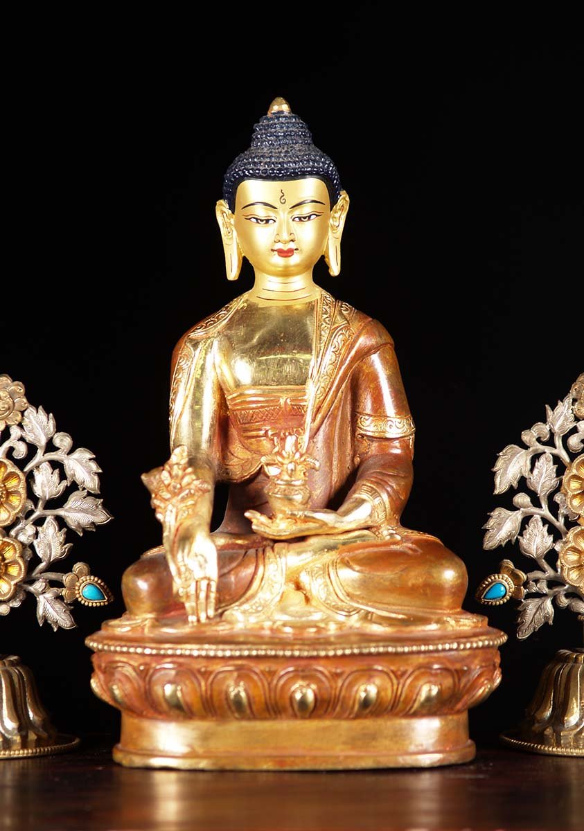 Nepali Medicine Buddha Statue 9"