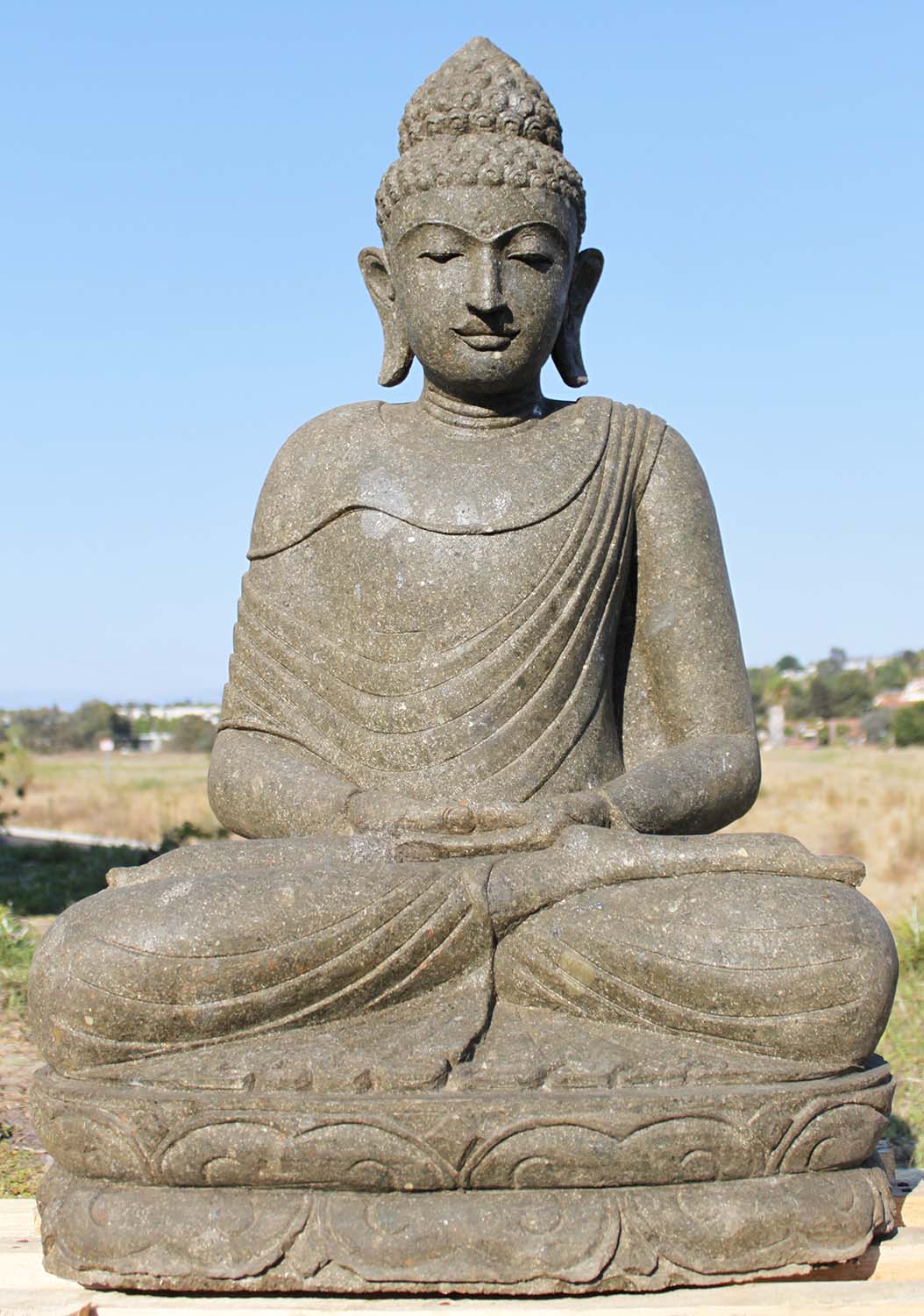 SOLD Meditating Dhyana Mudra Garden Buddha 41