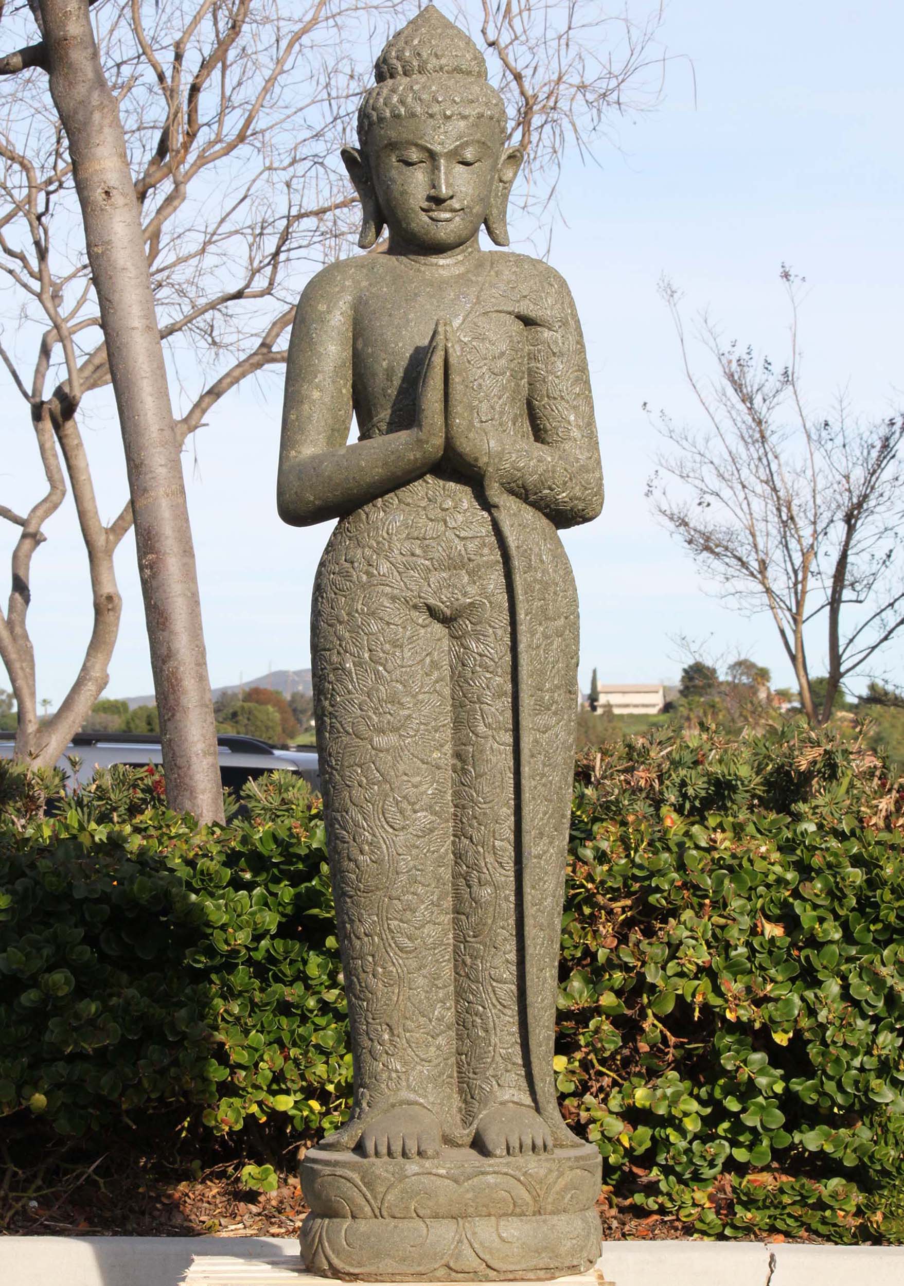 Namaste Standing Garden Buddha 80"