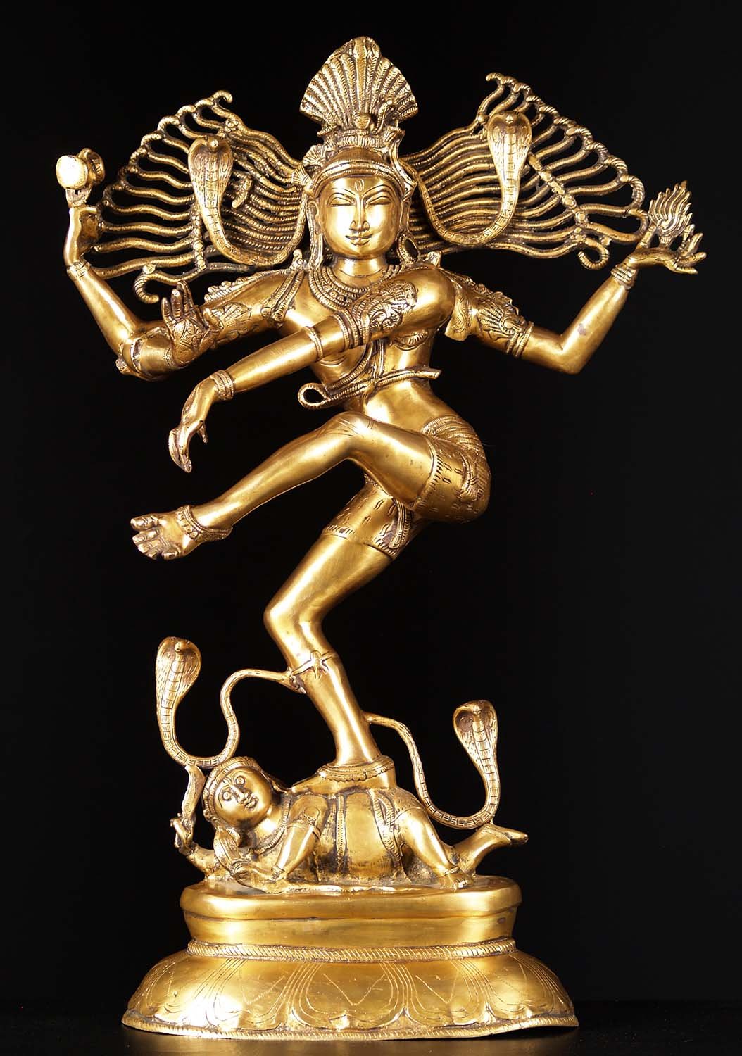 Brass Nataraja Statue Without Arch 31