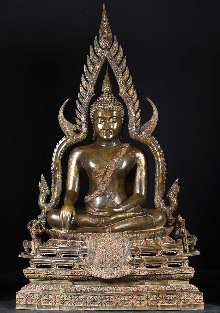 Stunning Phitsanulok Buddha Statue 73"