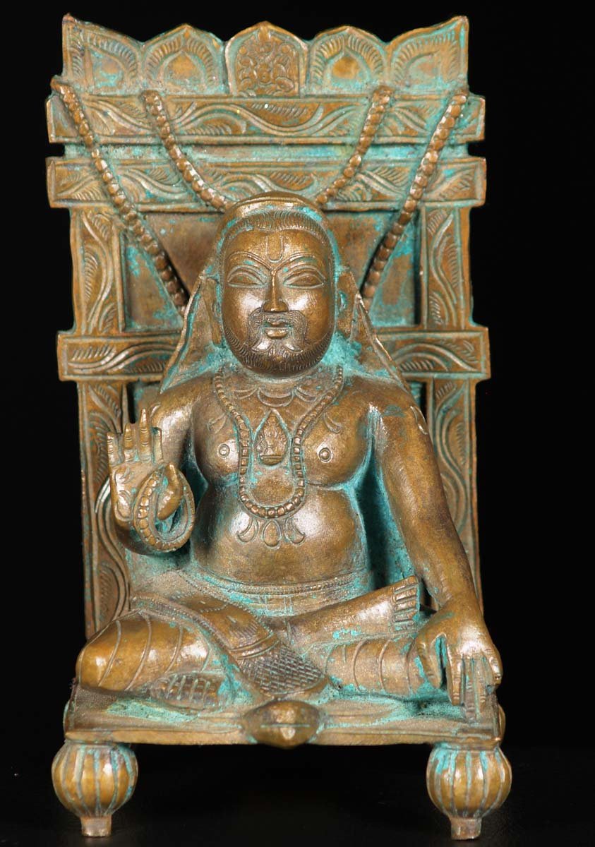 Bronze Sri Raghavendra Swami Statue 7"