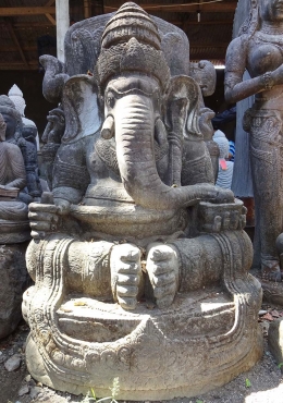 SOLD Stone Garden Ganesh Statue 54