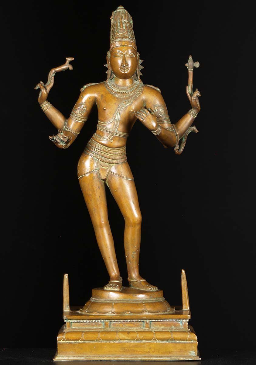 Bronze Vinadhara Shiva Statue 24"