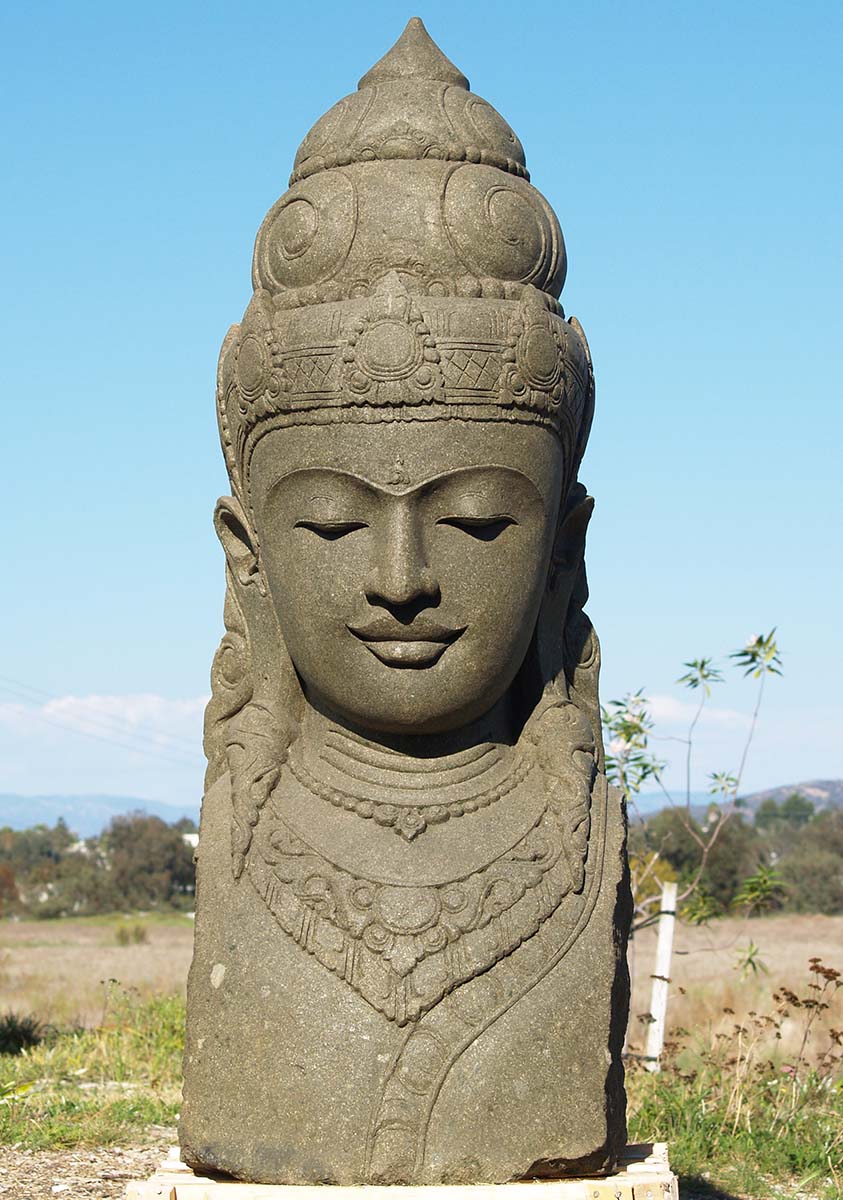 Stone Bust of Shiva the Destoryer 60"