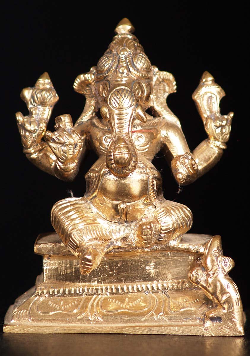 Little Bronze Ganesh 4"