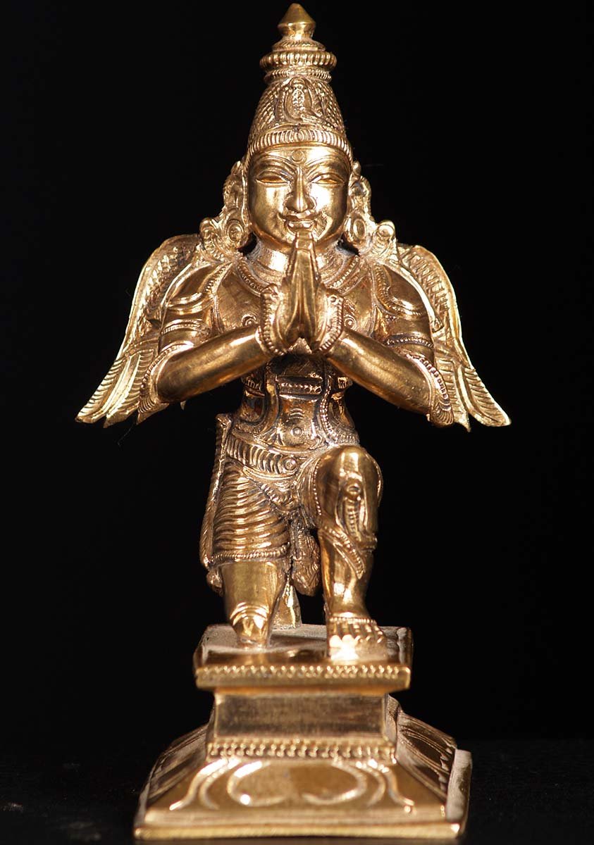 Small Bronze Golden Garuda 6"