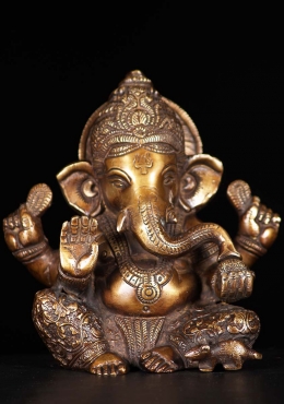 Brass Panchamuhkti Ganesh Statue 13