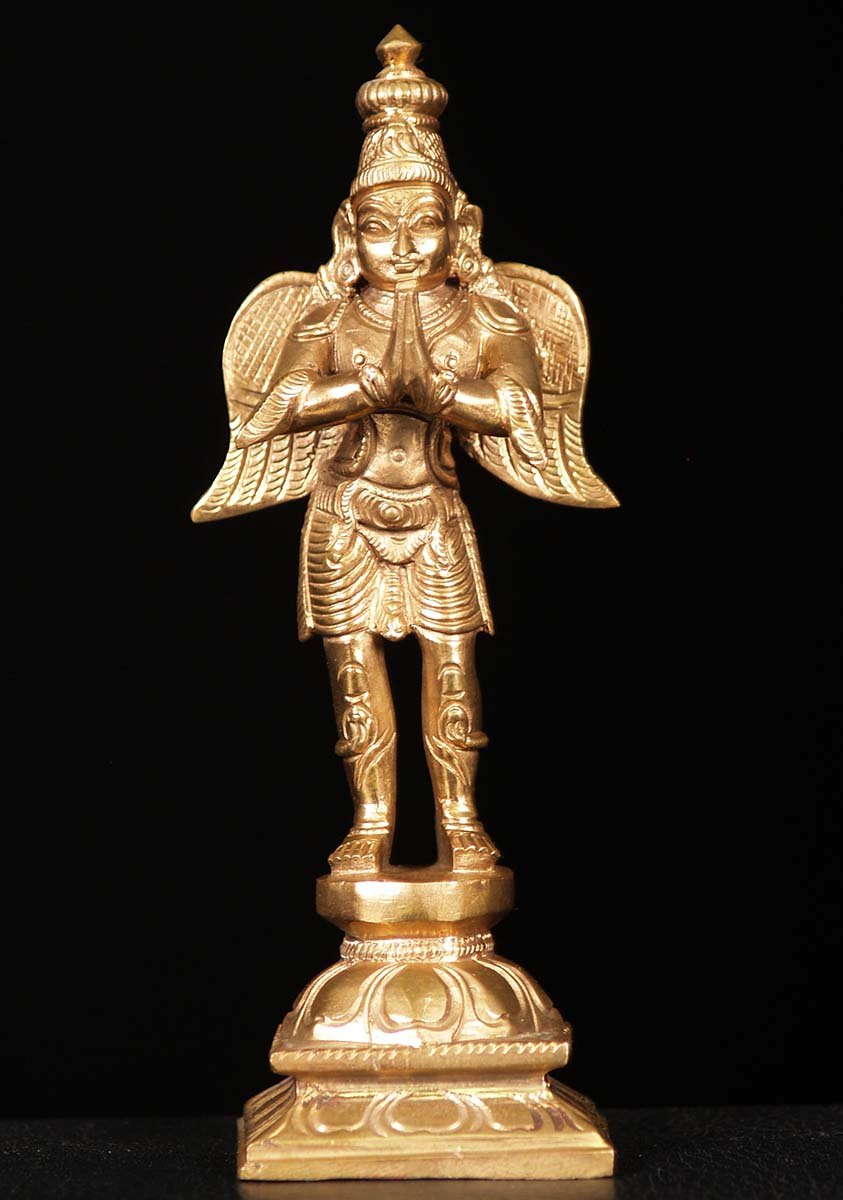 Bronze Standing Garuda Statue 6"