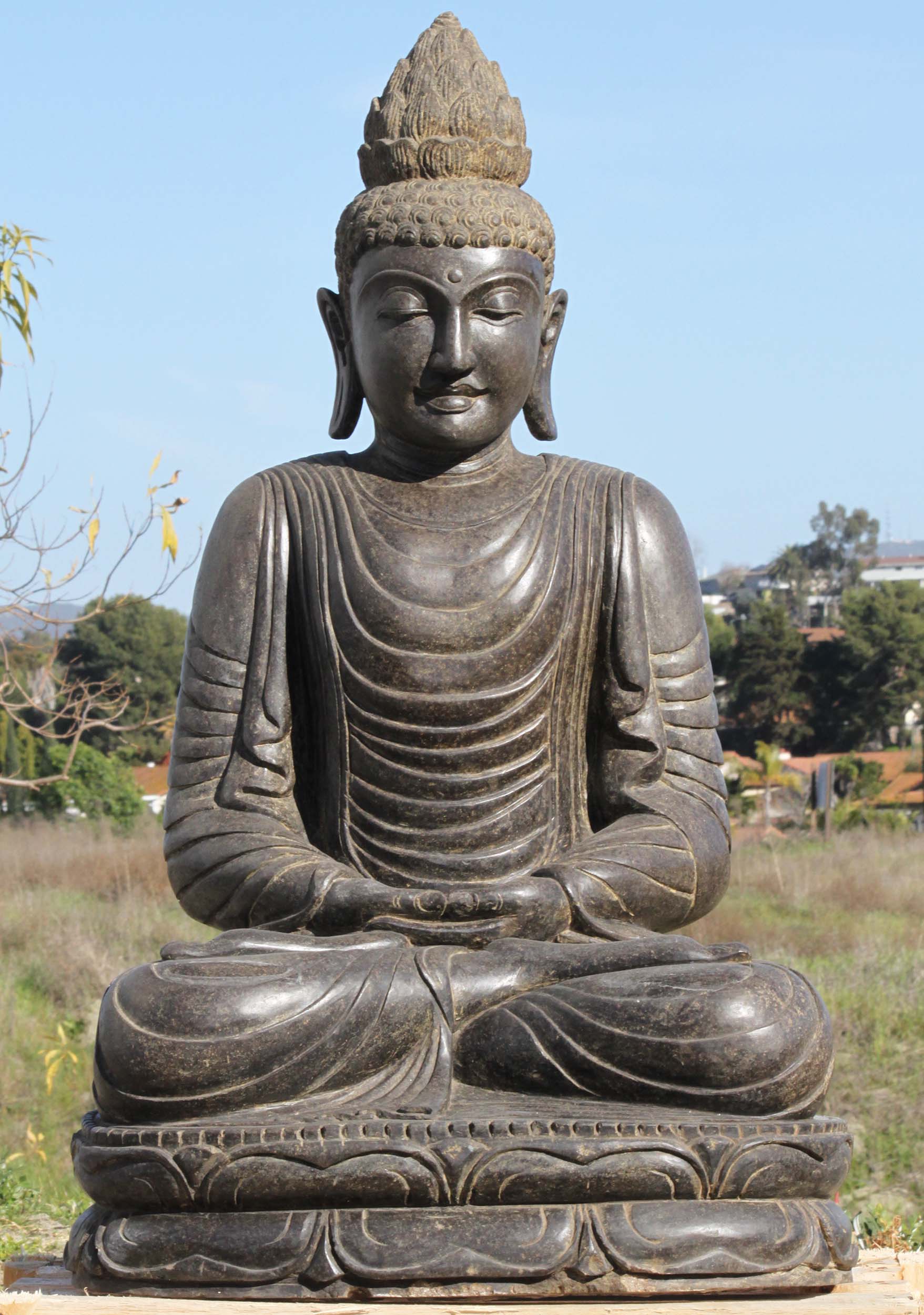 SOLD Stone Garden Dhyana Mudra Buddha 40
