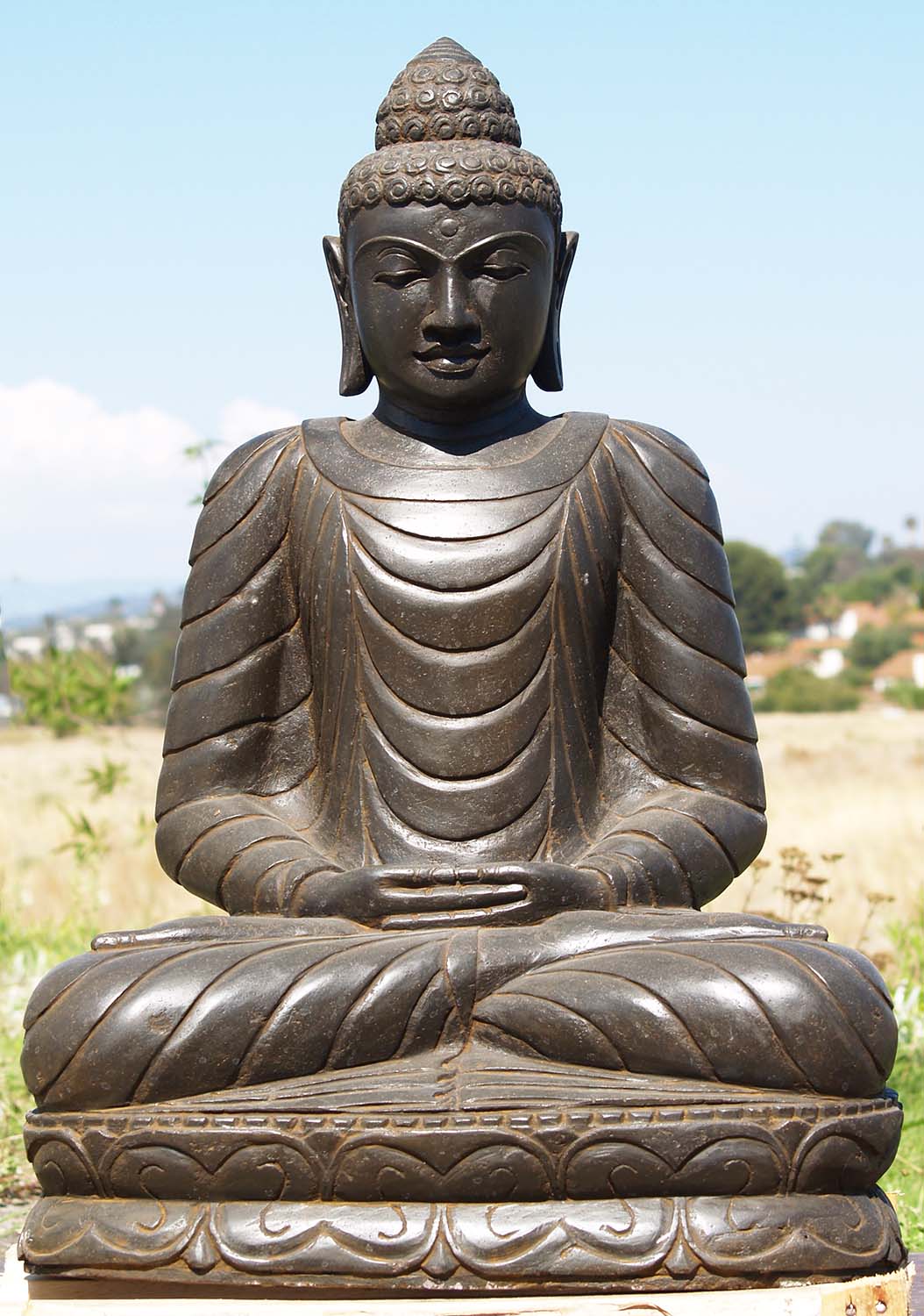 SOLD Stone Garden Sculpture Buddha 33