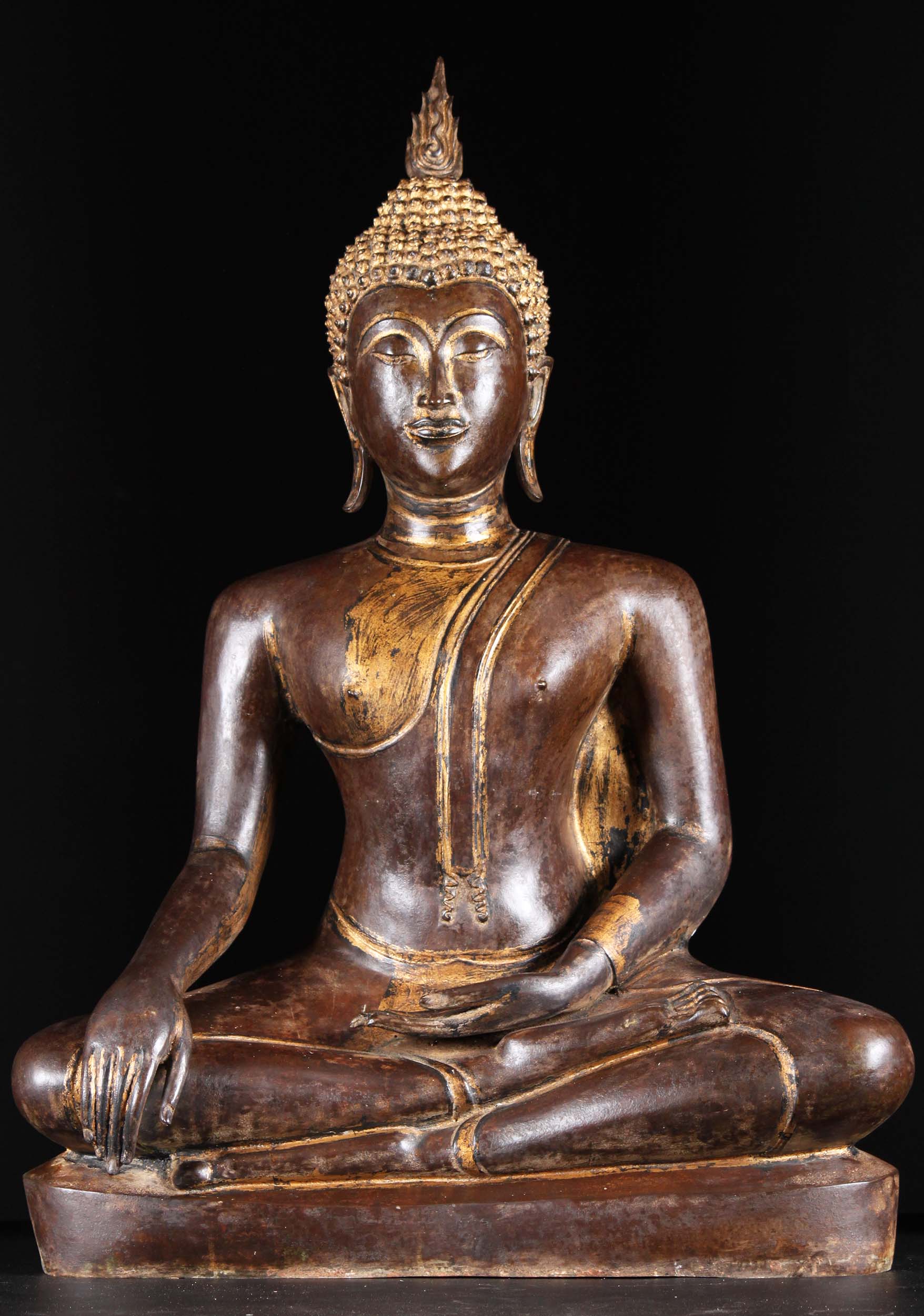 Sukhothai Earth Touching Buddha Statue 38"