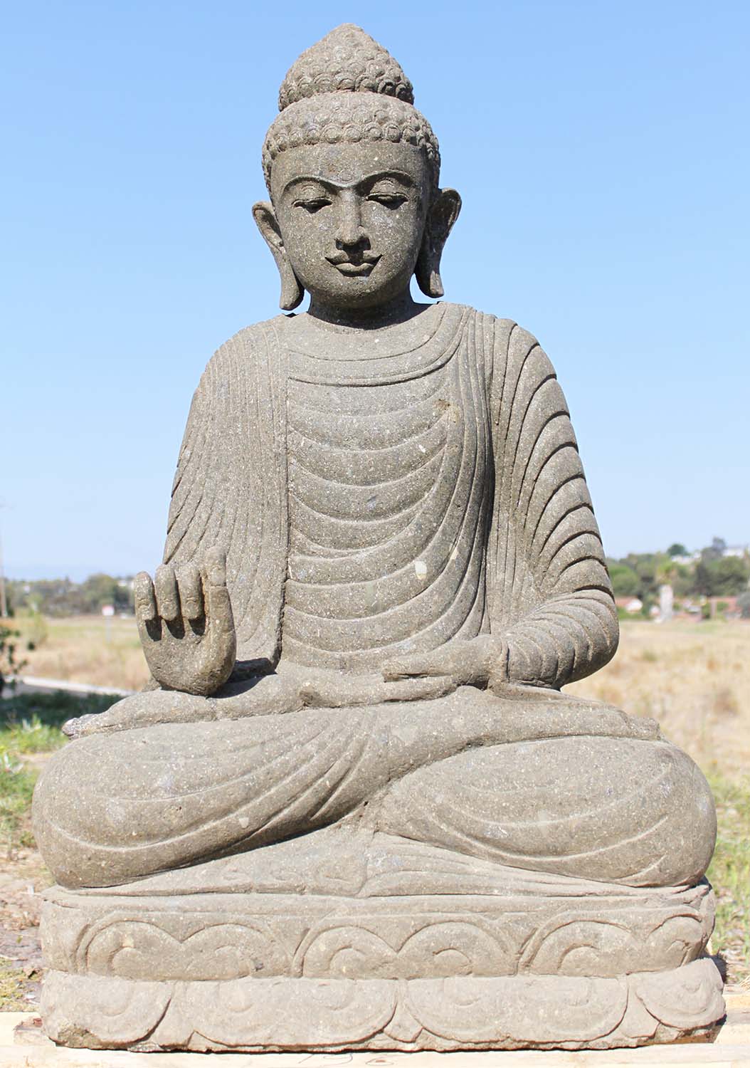 SOLD Stone Teaching Garden Buddha Statue 42