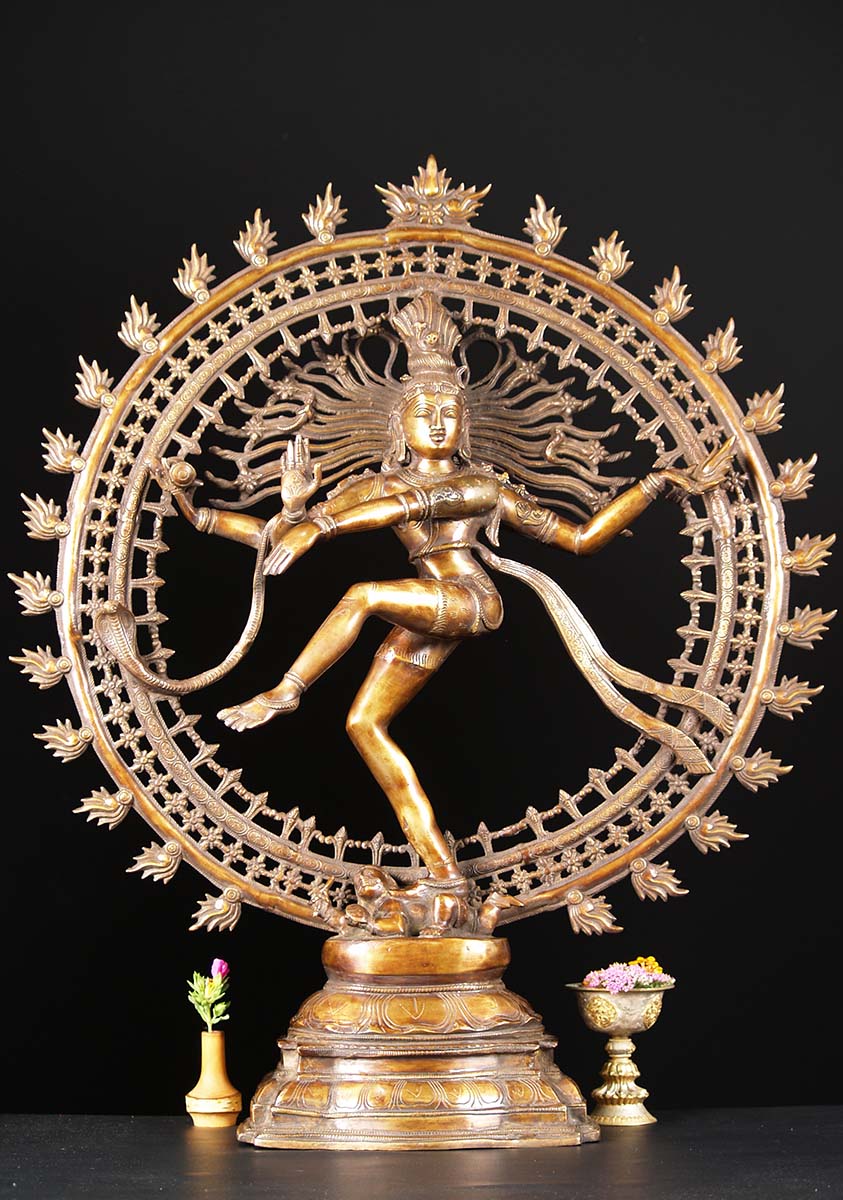 Brass Triple Arch Nataraja Statue 32"