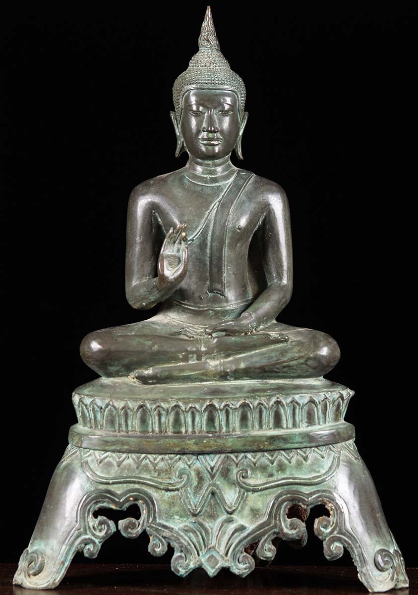 Uthong Buddha Vitarka Mudra 19"