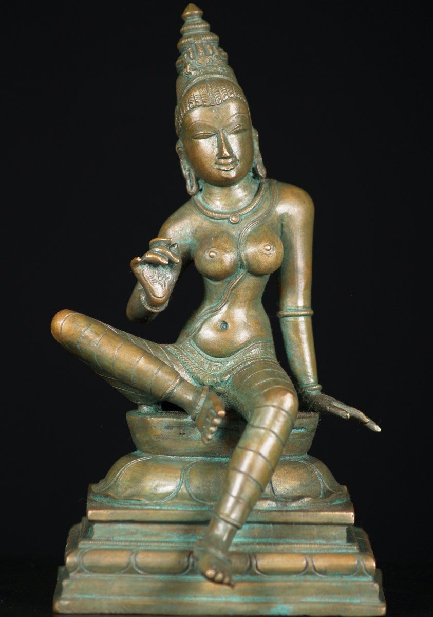 Bronze Small Bogashakti Statue 7"