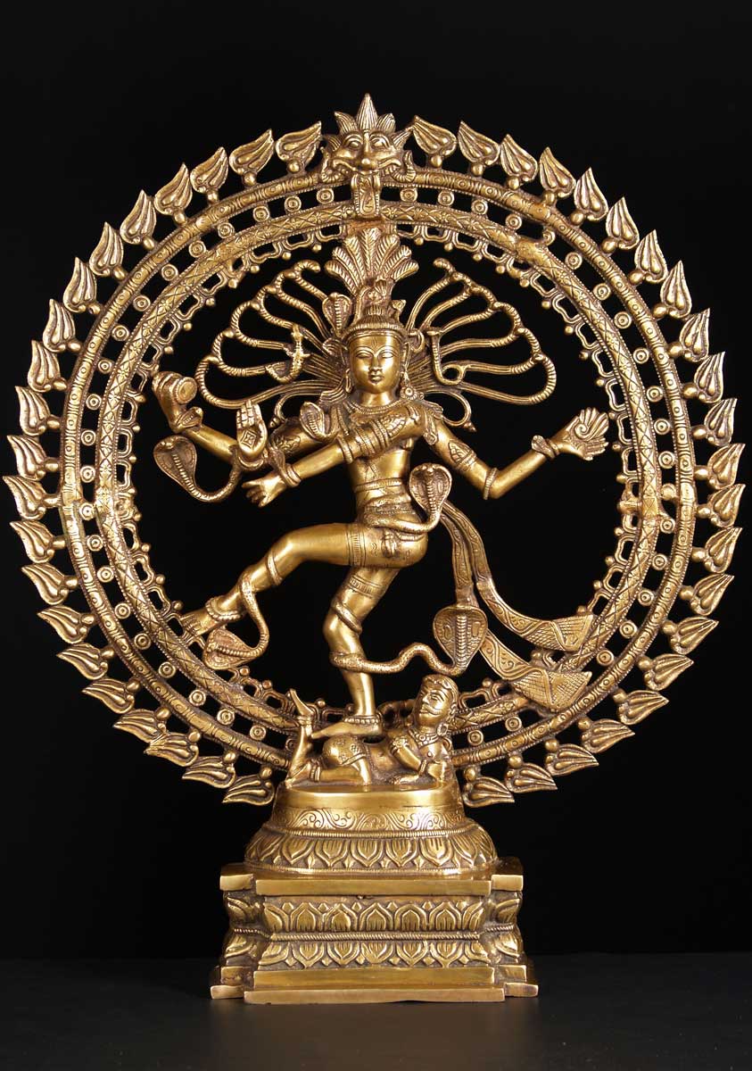 Brass Shiva Nataraja Statue 27"