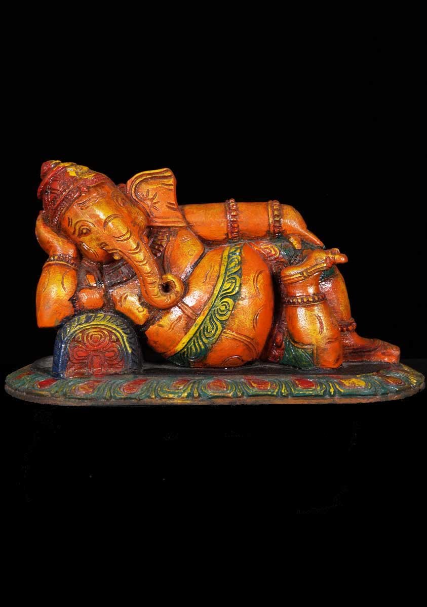 Siana or Sleeping Ganesh Statue 14.5"