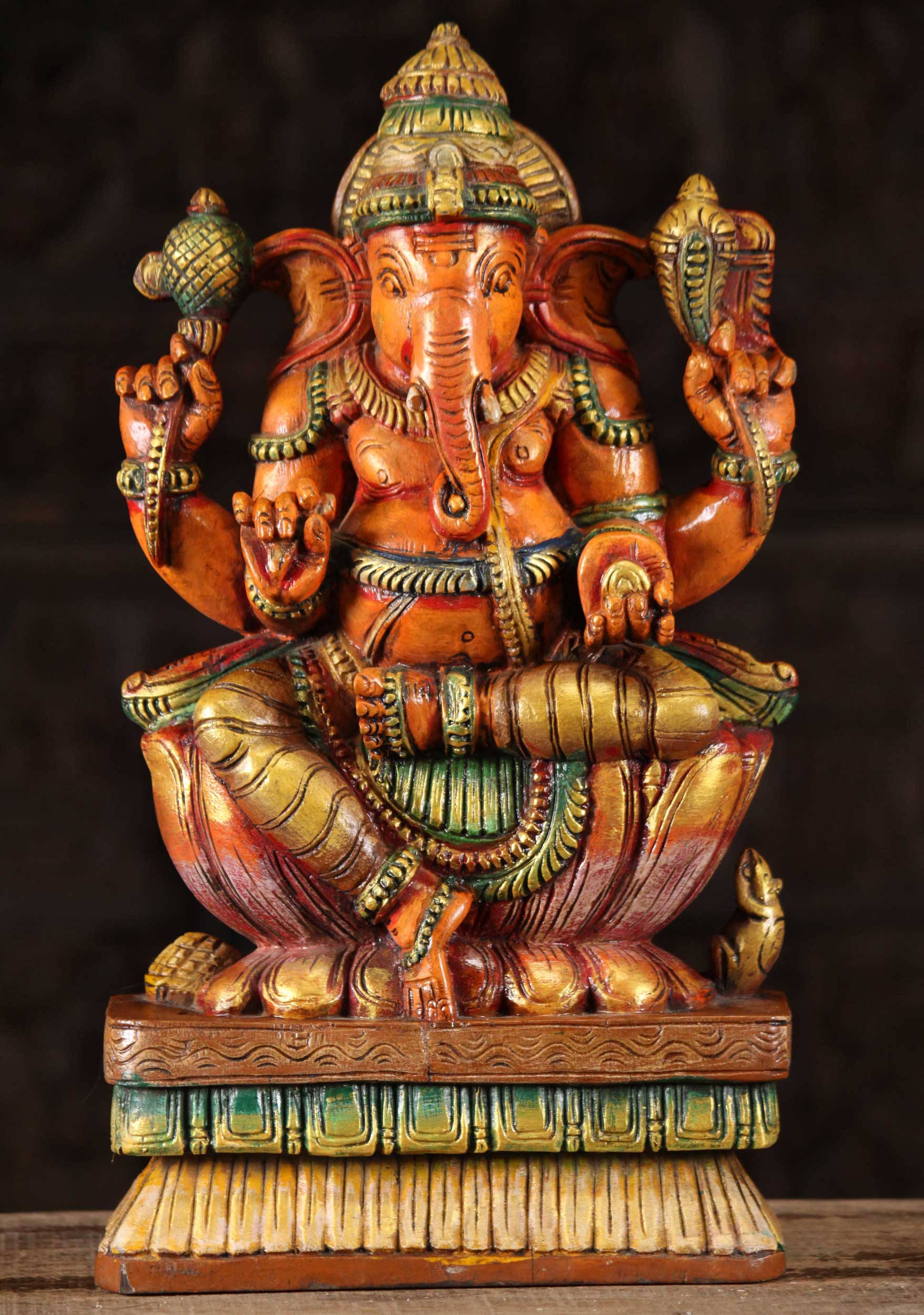 SOLD Wood Ganesh 