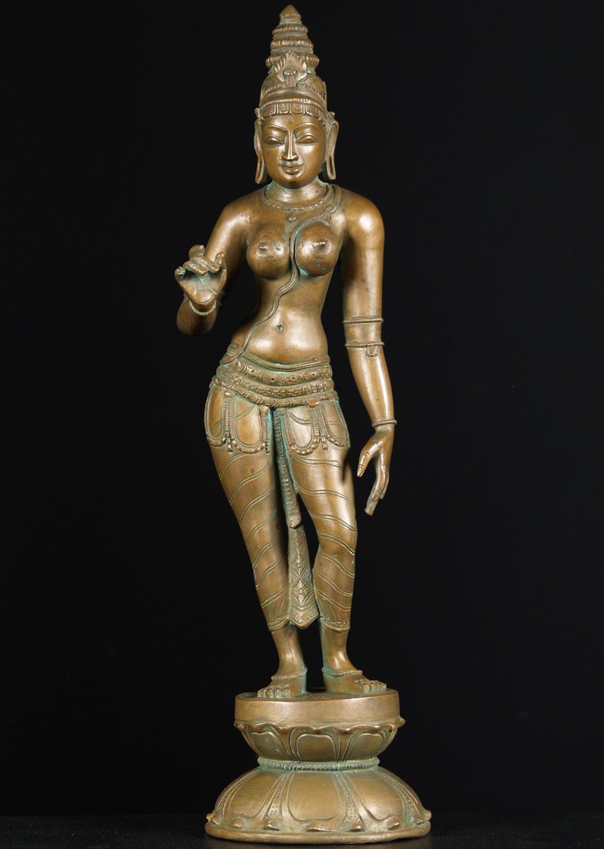 Bronze Parvati Shivakami Statue 18.5"