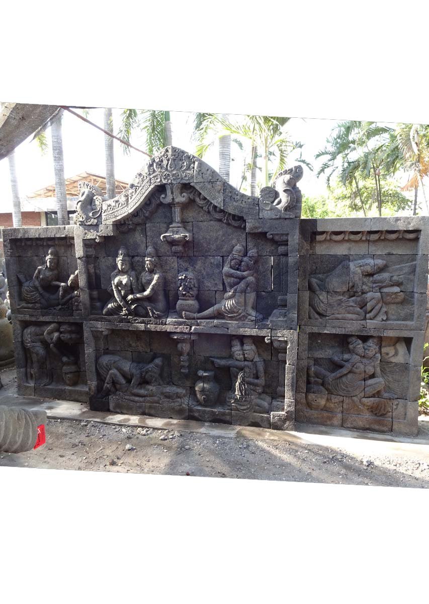 Down Payment for Stone Wall Panel Depicting Sexual Scenes from the Kamasutra 96"