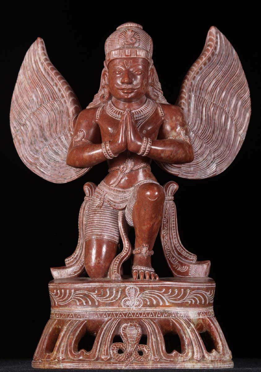 Kneeling Garuda with Wings Spread 13.5"