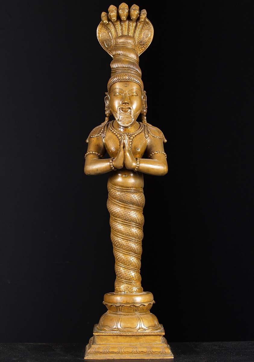 Bronze Patanjali Statue 23.5"